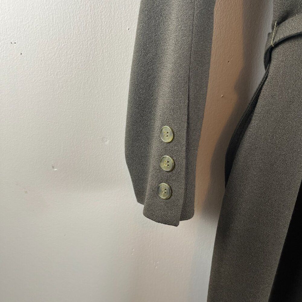 Bigio Olive Green Vintage Wrap Dress - Picture 9 of 10
